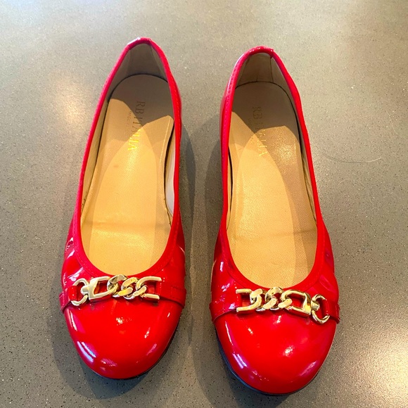RB Italia Shoes - Red Italian patent leather flats